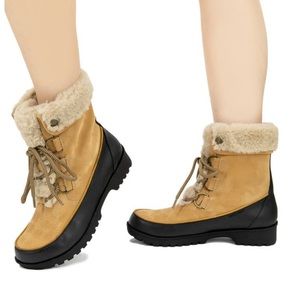 Jambu Tan & Black Northgate Faux Fur Trim Boot - New In Box - Reemoly